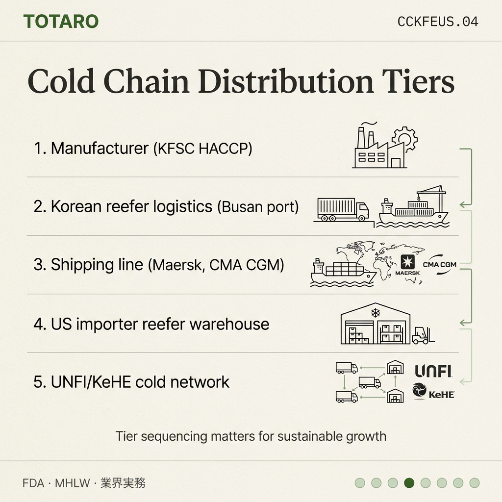 Cold Chain Korean Food Export channel