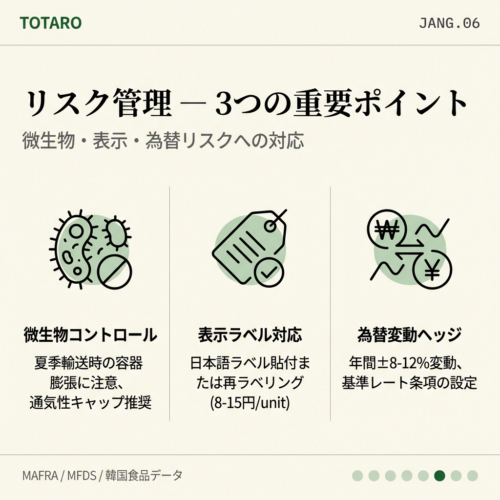 リスク管理3つのポイント