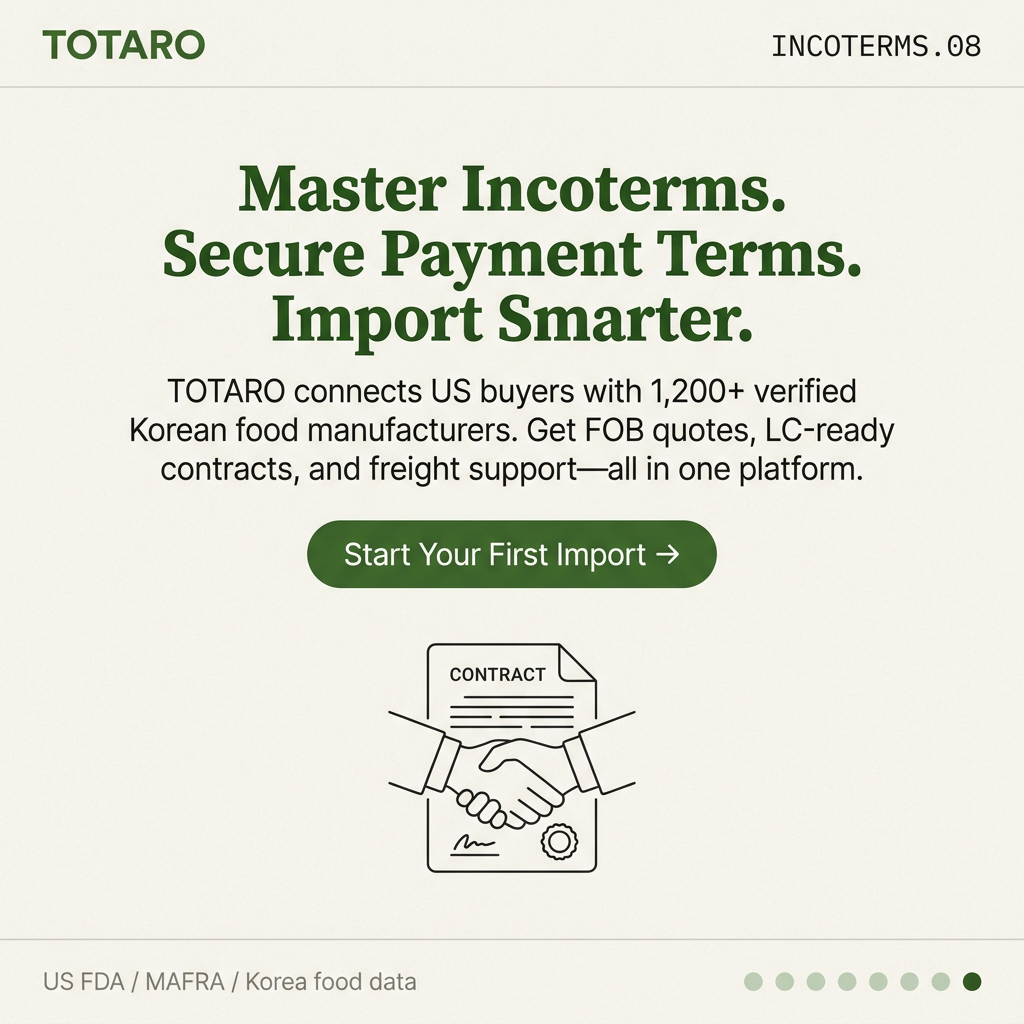 Closing CTA card for TOTARO sourcing platform
