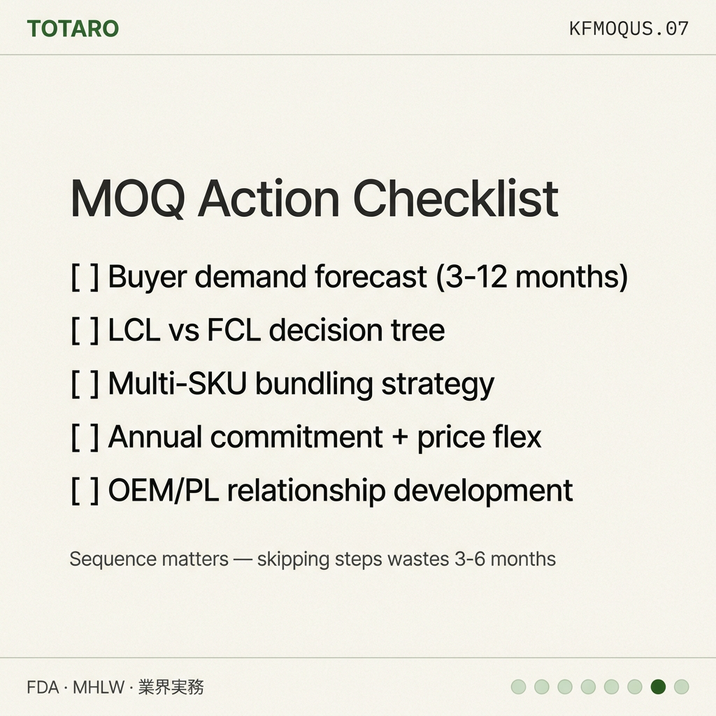 Korean Food MOQ Guide US action