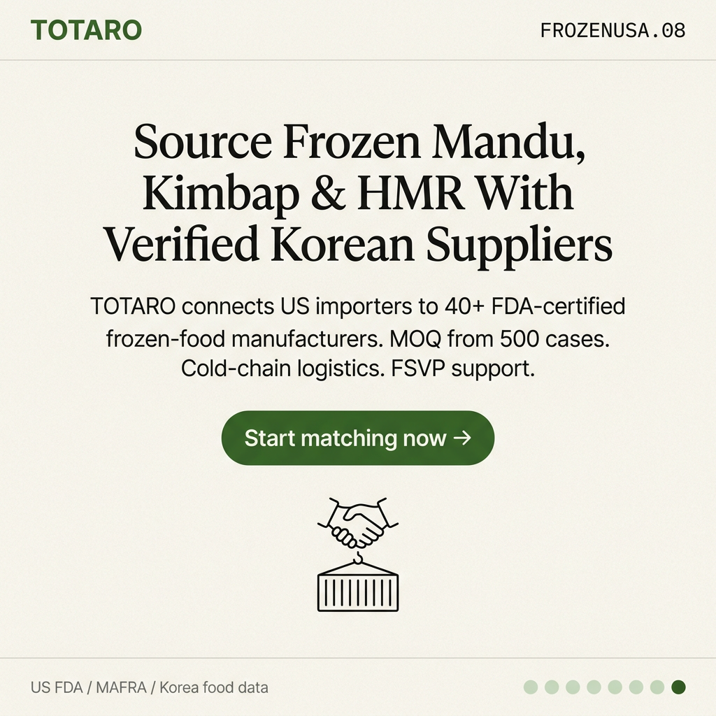 Call to action for TOTARO B2B sourcing platform