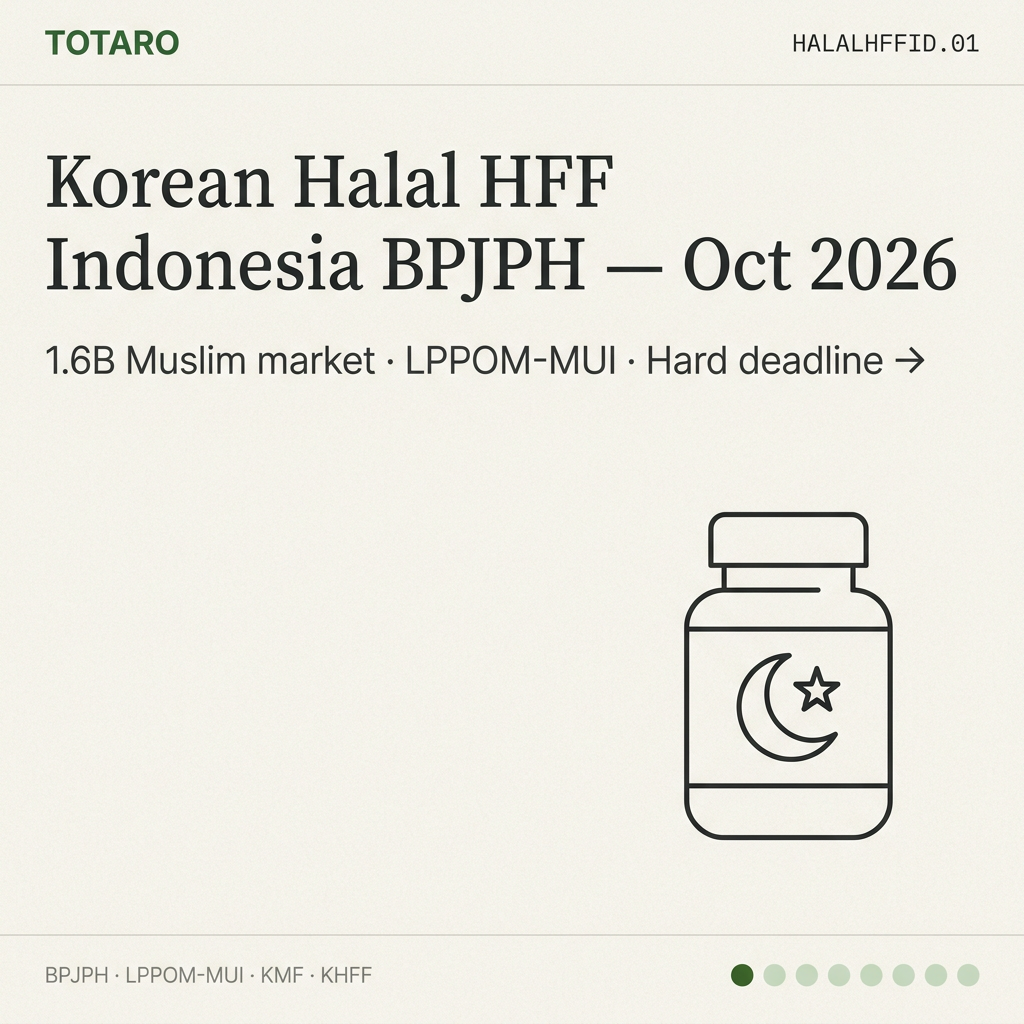 Korean halal HFF Indonesia hook