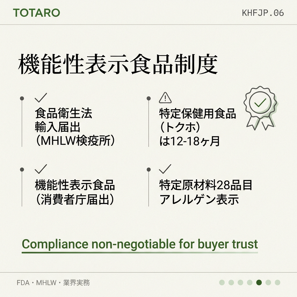 K-Wellness 健康食品 日本 regulation