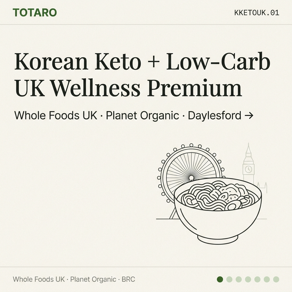 Korean Keto and Low-Carb Meals for UK Whole Foods and Planet Organic: The Wellness Wedge (2026)