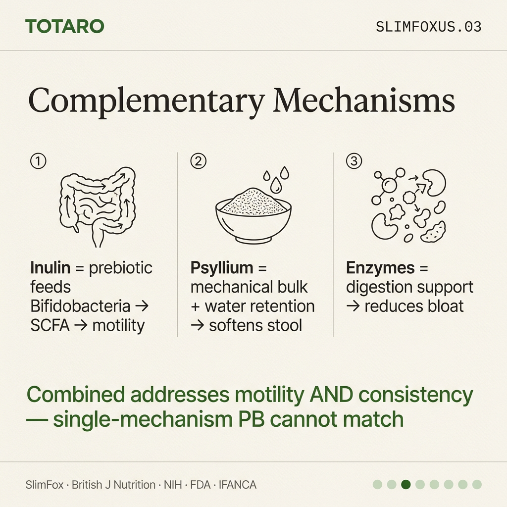Two-fiber complementary mechanism