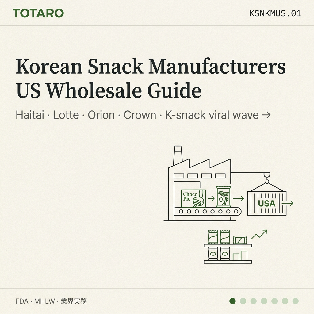 Korean Snack Manufacturers — B2B Wholesale & Private Label (2026)