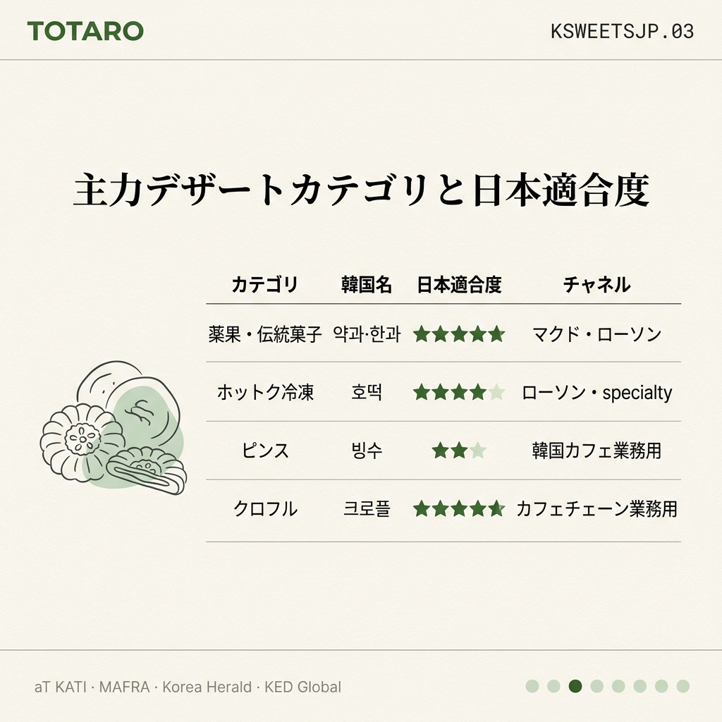 デザートカテゴリ